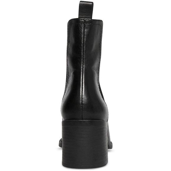 Steve Madden Womens Abriel Black Leather Pointed Toe Ankle Boots Shoes NWT - Picture 3 of 3